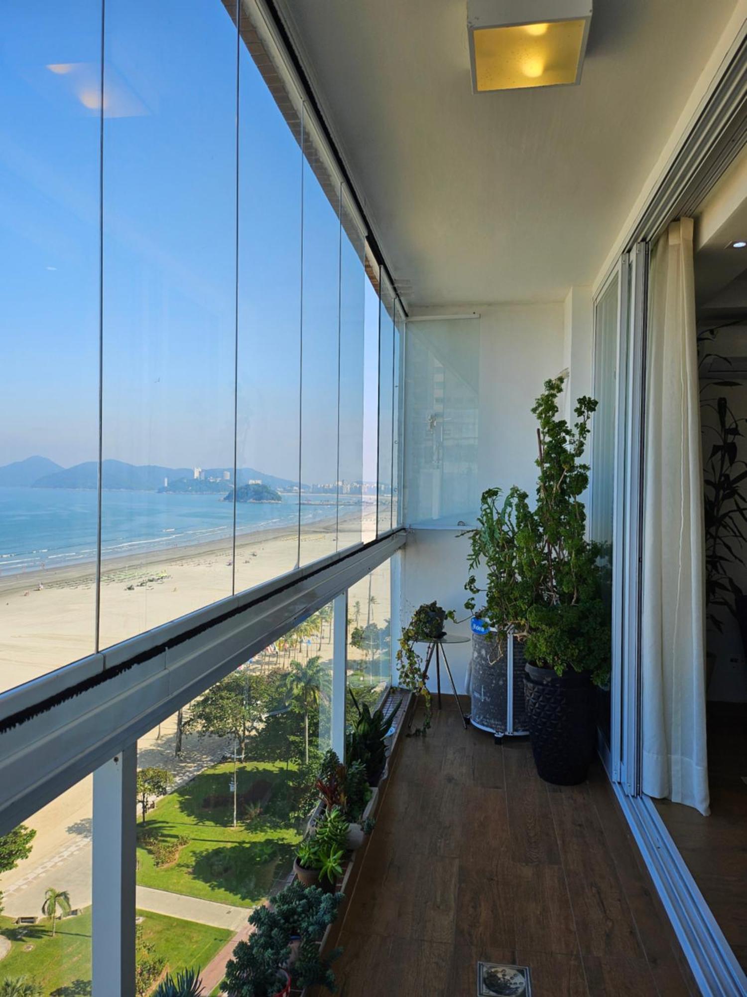 Apartamentos Na Praia Do Gonzaga Frente Mar Com Estacionamento Сантос Экстерьер фото